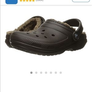 NWT lined crocs / furry crocs